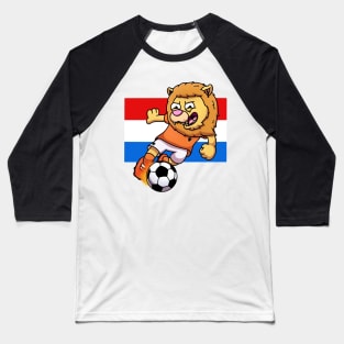 Oranje Leeuw Baseball T-Shirt